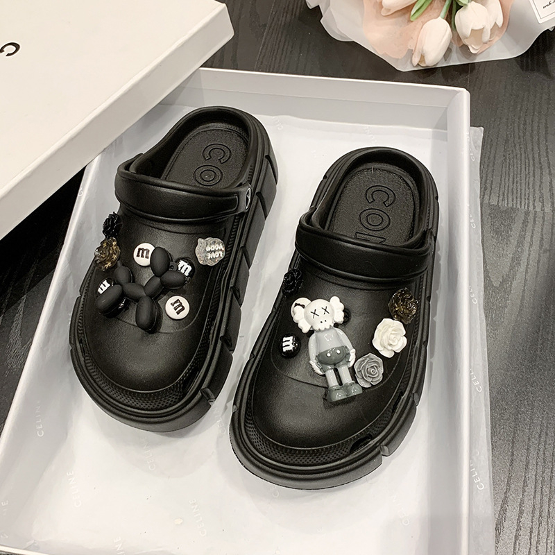 Γυναικείοι κλόγκς με 7 cm παχιά EVA σόλα, EVA επάνω μέρος, κατασκευή με έγχυση, αυξάνουν το ύψος