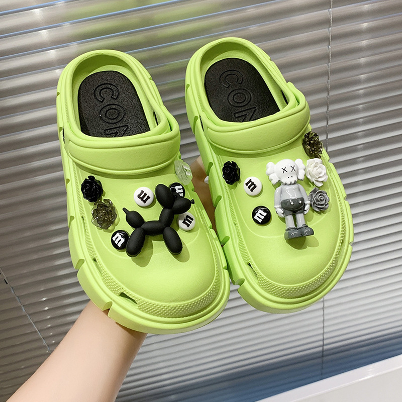 Γυναικείοι κλόγκς με 7 cm παχιά EVA σόλα, EVA επάνω μέρος, κατασκευή με έγχυση, αυξάνουν το ύψος