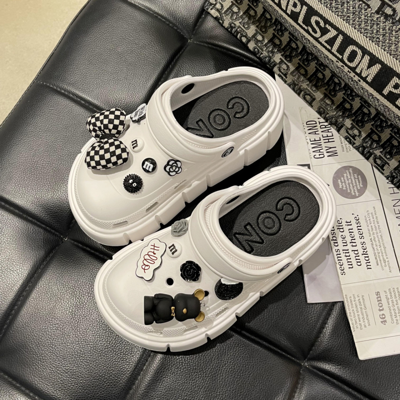 Γυναικείοι κλόγκς με 7 cm παχιά EVA σόλα, EVA επάνω μέρος, κατασκευή με έγχυση, αυξάνουν το ύψος