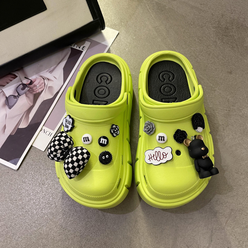 Γυναικείοι κλόγκς με 7 cm παχιά EVA σόλα, EVA επάνω μέρος, κατασκευή με έγχυση, αυξάνουν το ύψος