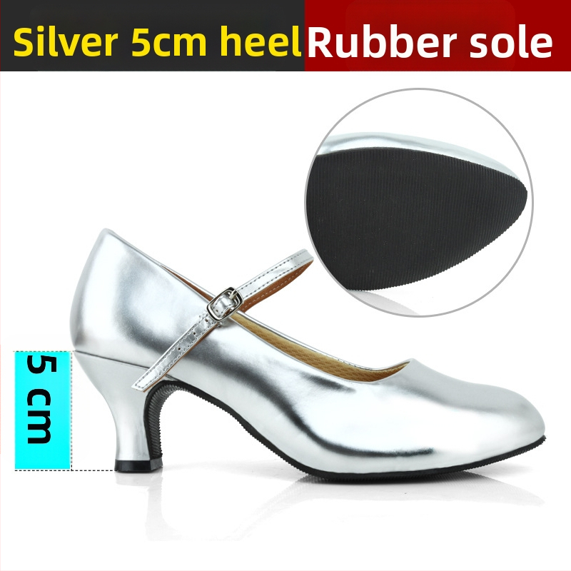 Ženske latino plesne cipele, srednja peta, mek đon, moderan profesionalni dizajn, Sartre Saiwei