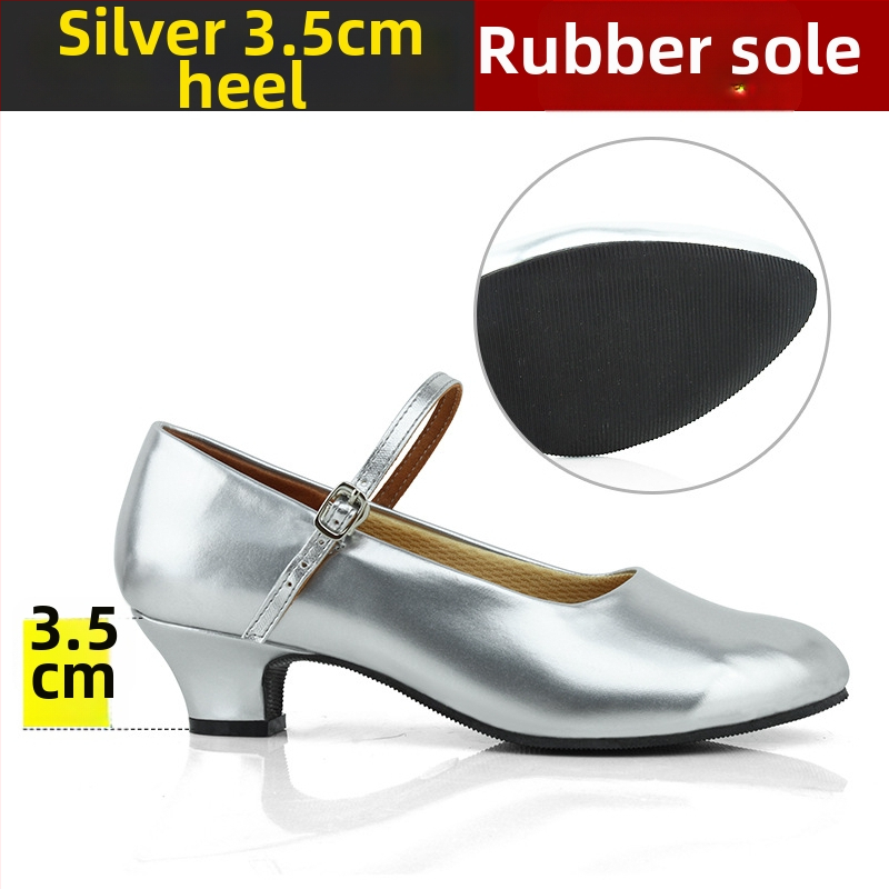 Ženske latino plesne cipele, srednja peta, mek đon, moderan profesionalni dizajn, Sartre Saiwei