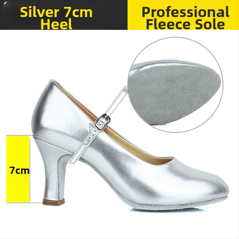 Ženske latino plesne cipele, srednja peta, mek đon, moderan profesionalni dizajn, Sartre Saiwei