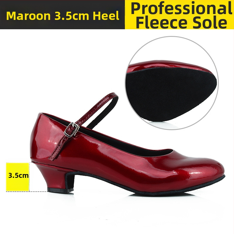 Ženske latino plesne cipele, srednja peta, mek đon, moderan profesionalni dizajn, Sartre Saiwei