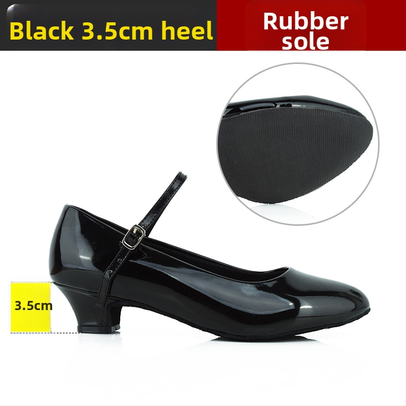 Ženske latino plesne cipele, srednja peta, mek đon, moderan profesionalni dizajn, Sartre Saiwei