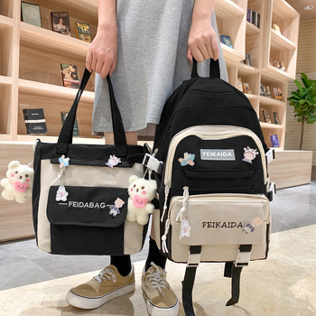 Unisex školský batoh z nylonu, objem 20–35 L, jednoduchý dizajn