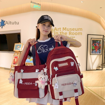 Unisex školský batoh z nylonu, objem 20–35 L, jednoduchý dizajn