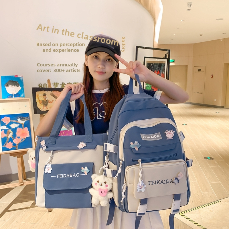 Unisex školský batoh z nylonu, objem 20–35 L, jednoduchý dizajn