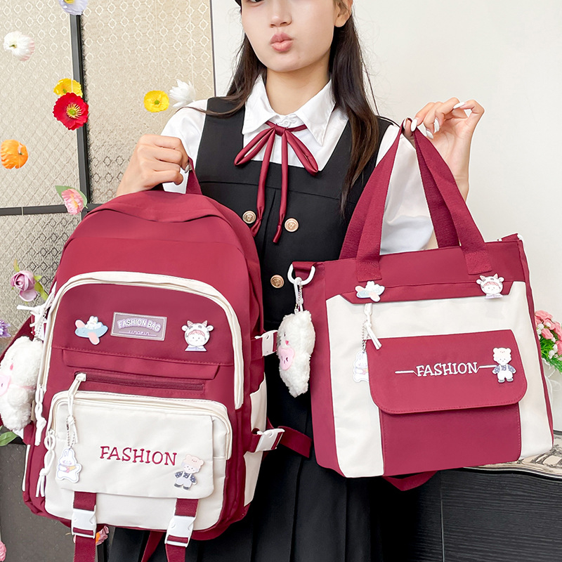 Unisex školský batoh z nylonu, objem 20–35 L, jednoduchý dizajn