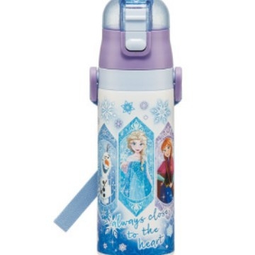 Termos pentru băuturi în stil desen animat, din oțel inoxidabil 304, cu șnur de purtare și blocare, formă dreaptă, izolație 6–12 ore, capac de băut direct