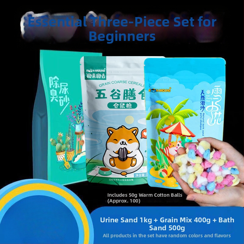 Pachet pentru hamster: Kit complet de alimente și gustări pentru începători | Hrană pentru animale de companie, Brand: Altul, Fără import