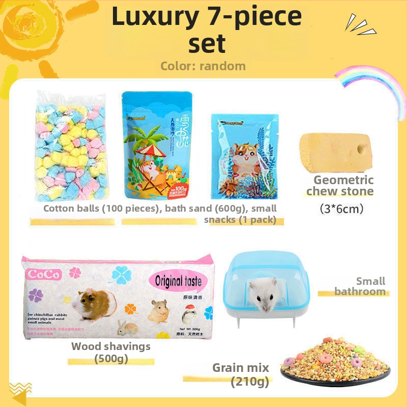 Pachet pentru hamster: Kit complet de alimente și gustări pentru începători | Hrană pentru animale de companie, Brand: Altul, Fără import