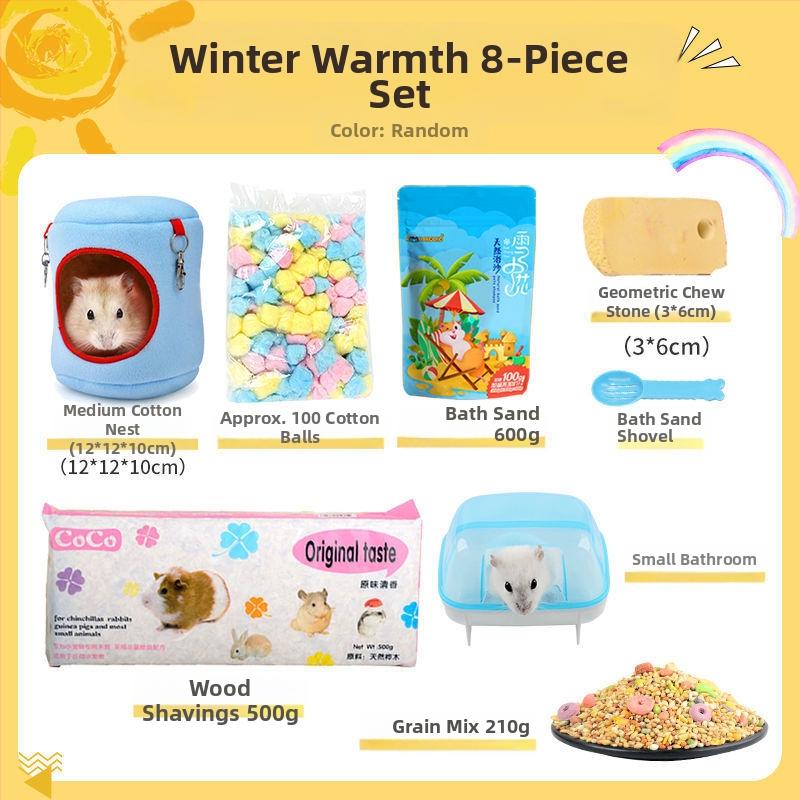 Pachet pentru hamster: Kit complet de alimente și gustări pentru începători | Hrană pentru animale de companie, Brand: Altul, Fără import