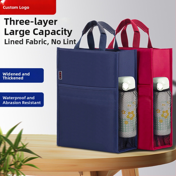 Beiduome Φάκελος Εγγράφων από Oxford με Φερμουάρ, Διπλό Χαρτοφυλάκιο για Συνέδρια, Στυλ Paper Brick