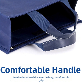 Beiduome Φάκελος Εγγράφων από Oxford με Φερμουάρ, Διπλό Χαρτοφυλάκιο για Συνέδρια, Στυλ Paper Brick