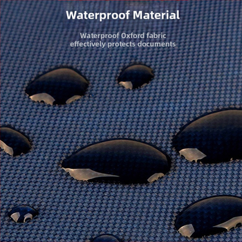 Beiduome Φάκελος Εγγράφων από Oxford με Φερμουάρ, Διπλό Χαρτοφυλάκιο για Συνέδρια, Στυλ Paper Brick