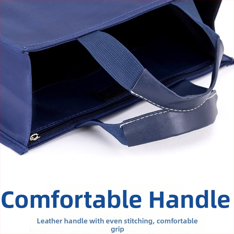 Beiduome Oxford tkaniny Dokumentová taška so zipsom, dvojvrstvová konferenčná taška, štýl Paper Brick