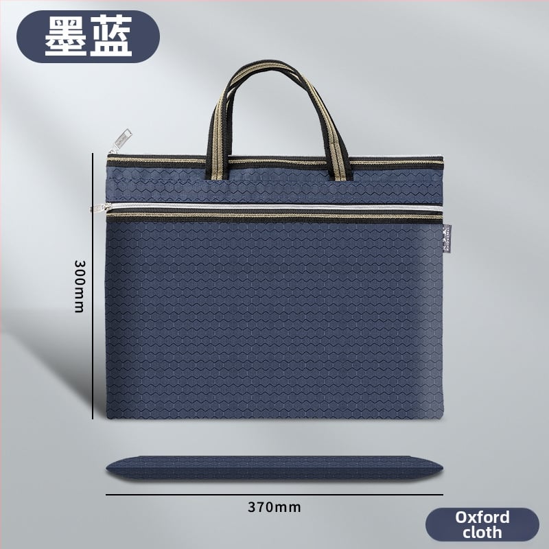 Beiduome Φάκελος Εγγράφων από Oxford με Φερμουάρ, Διπλό Χαρτοφυλάκιο για Συνέδρια, Στυλ Paper Brick