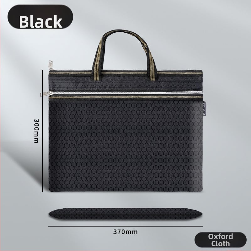 Beiduome Φάκελος Εγγράφων από Oxford με Φερμουάρ, Διπλό Χαρτοφυλάκιο για Συνέδρια, Στυλ Paper Brick