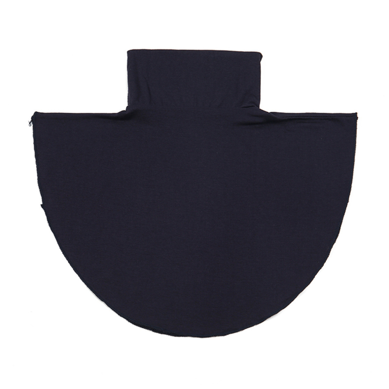 Női poliészter egyszínű felső mesterséges gallérral és magas nyakkal – 2025 ősz