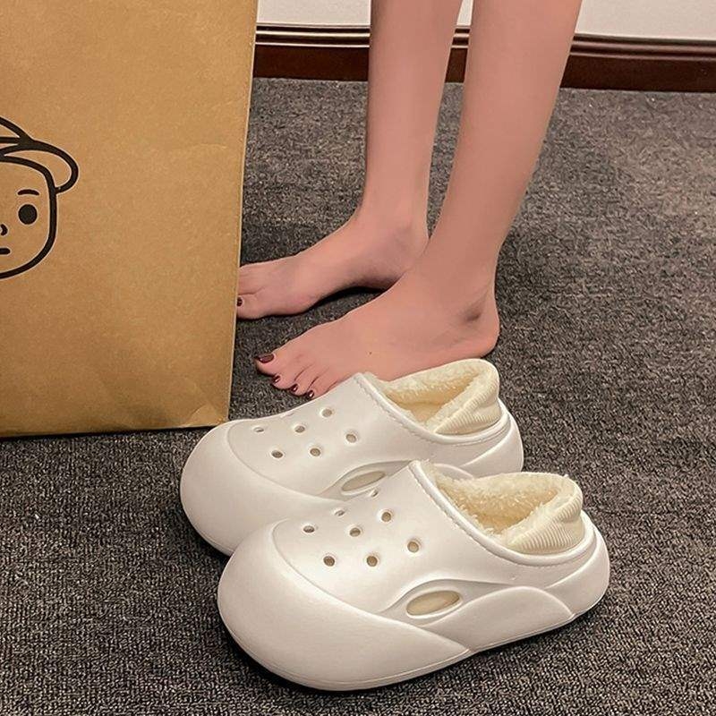 Οικιακές παντόφλες με πλατφόρμα, EVA επάνω μέρος και EVA σόλα, ελαφριές, αντιολισθητικές