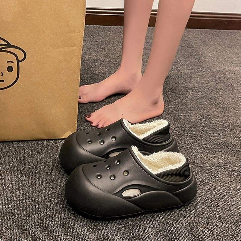 Οικιακές παντόφλες με πλατφόρμα, EVA επάνω μέρος και EVA σόλα, ελαφριές, αντιολισθητικές