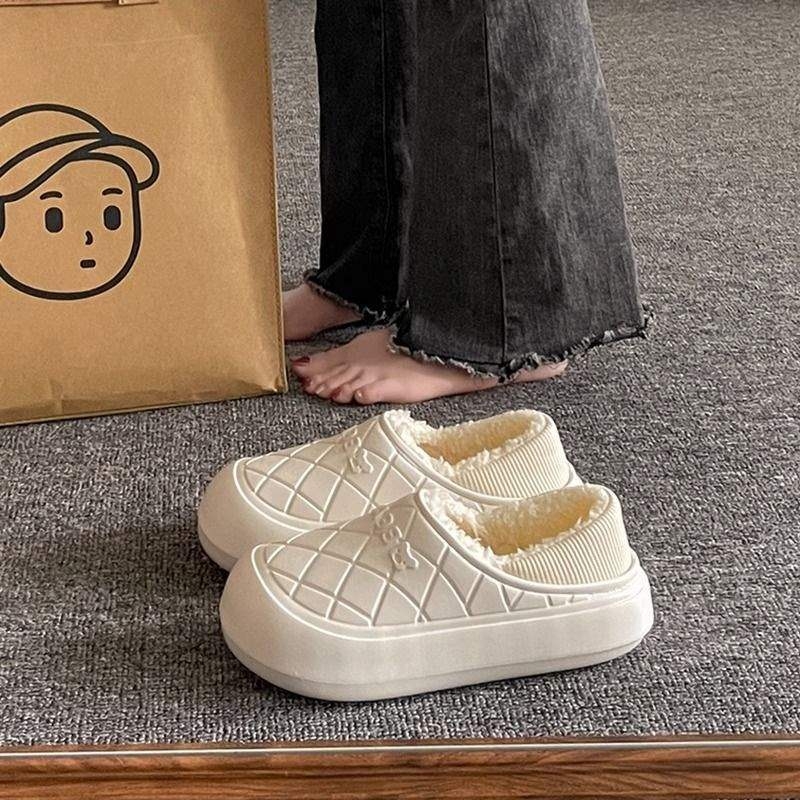 Οικιακές παντόφλες με πλατφόρμα, EVA επάνω μέρος και EVA σόλα, ελαφριές, αντιολισθητικές