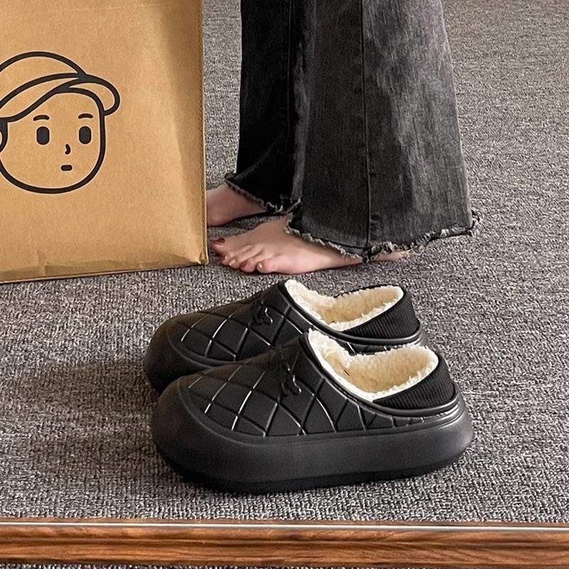 Οικιακές παντόφλες με πλατφόρμα, EVA επάνω μέρος και EVA σόλα, ελαφριές, αντιολισθητικές