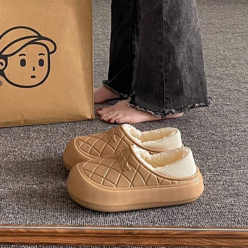 Οικιακές παντόφλες με πλατφόρμα, EVA επάνω μέρος και EVA σόλα, ελαφριές, αντιολισθητικές