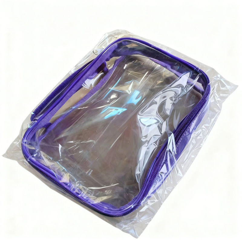 PVC sminkes táska cipzárral, JD927-es modell, kézitáska-stílusú, többfunkciós