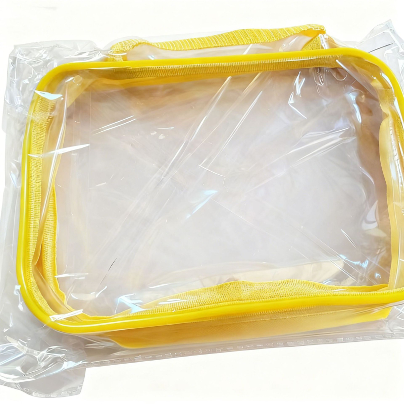 PVC sminkes táska cipzárral, JD927-es modell, kézitáska-stílusú, többfunkciós