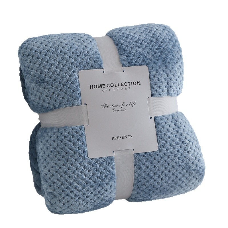 Pătură din fleece coral, poliester, potrivită pentru toate sezoanele, personalizabilă, stil minimalist modern