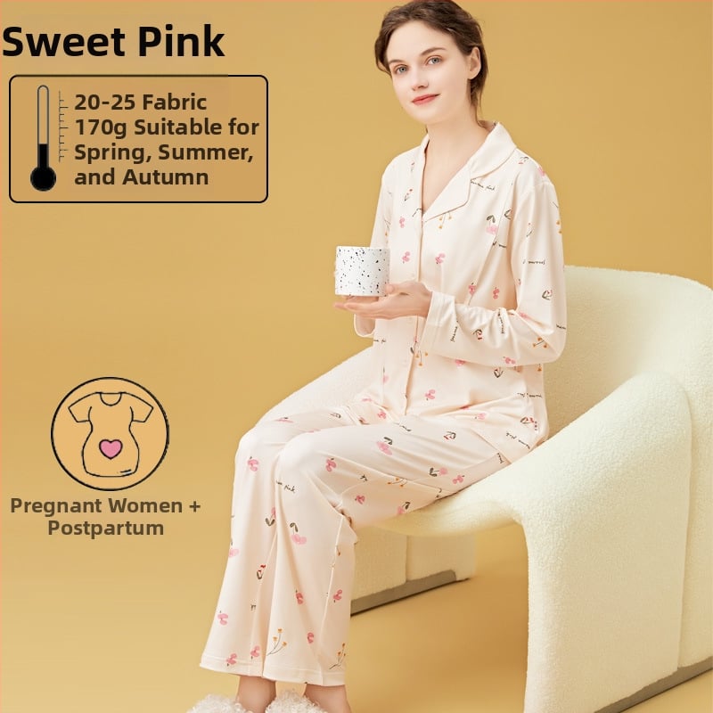 Σετ θηλασμού και μητρότητας με cardigan, Milk Silk, 100% πολυεστέρας, μακριά μανίκια, παντελόνι, άνοιξη-φθινόπωρο