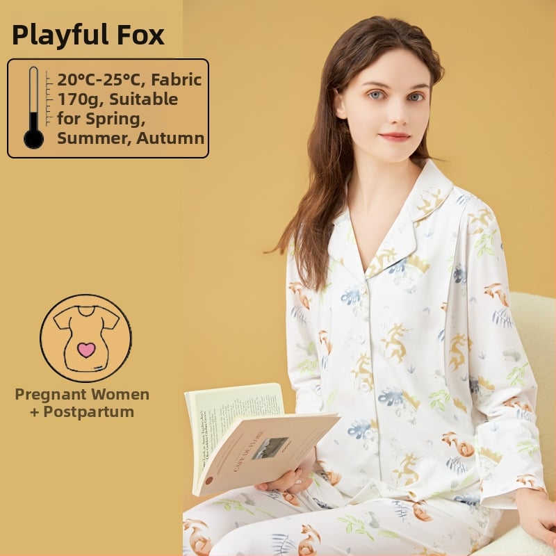 Σετ θηλασμού και μητρότητας με cardigan, Milk Silk, 100% πολυεστέρας, μακριά μανίκια, παντελόνι, άνοιξη-φθινόπωρο