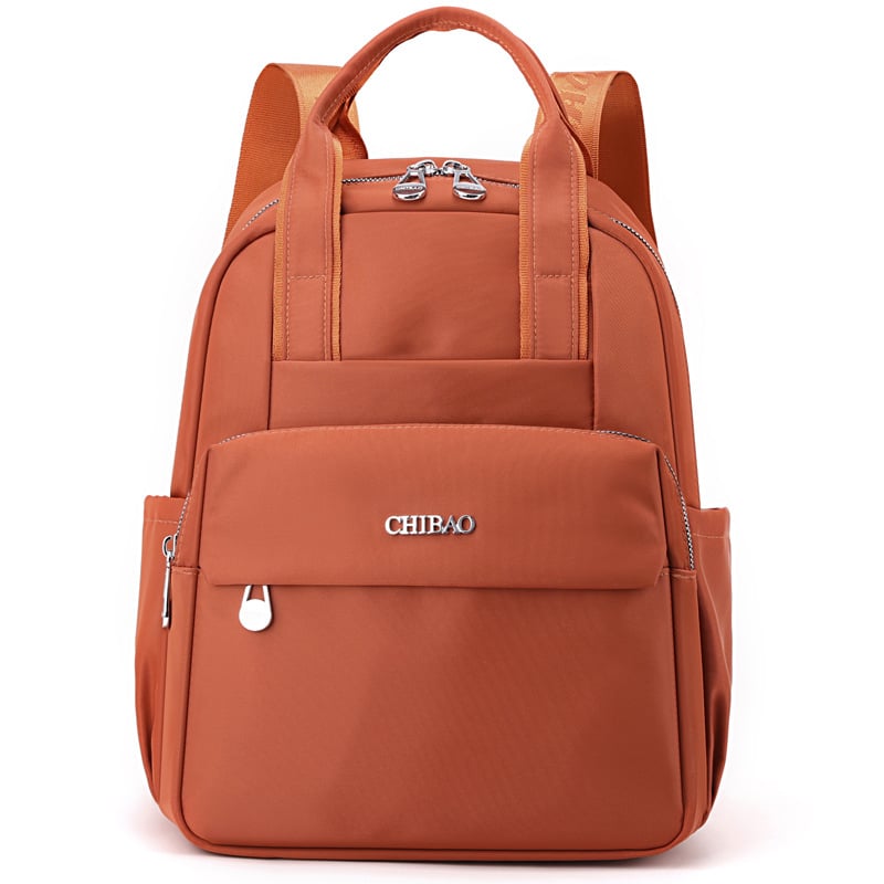 Rucsac feminin din Oxford - Capacitate mare, Stil urban minimalist, Închidere cu fermoar, Buzunar interior cu fermoar, Căptușeală din poliester