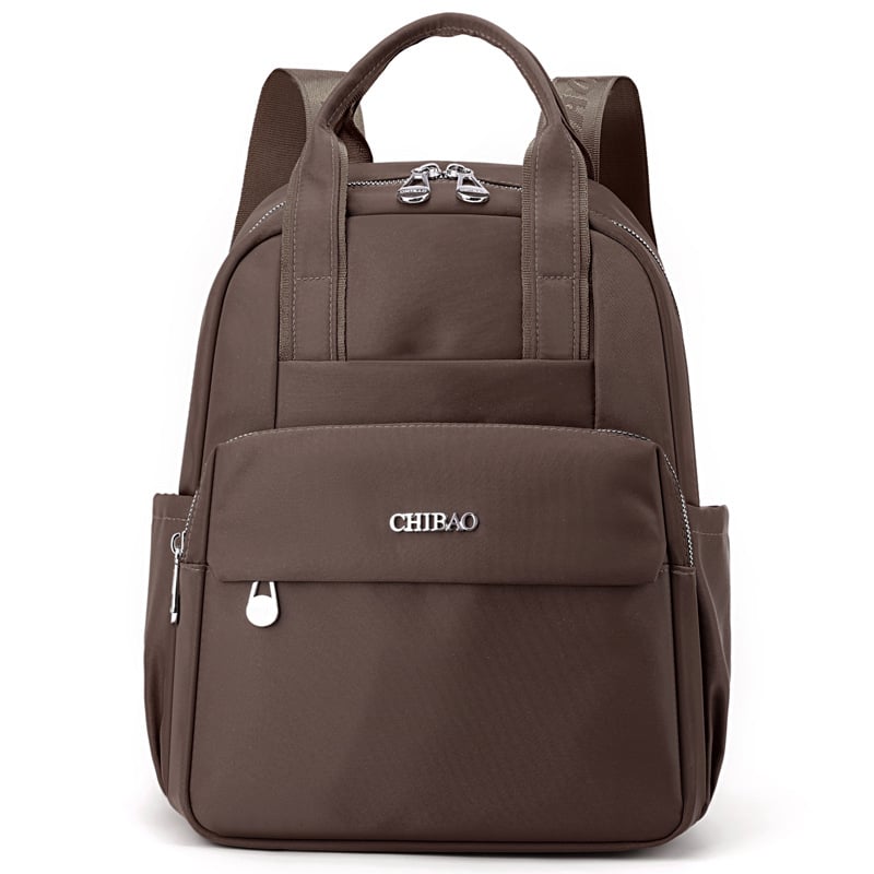 Rucsac feminin din Oxford - Capacitate mare, Stil urban minimalist, Închidere cu fermoar, Buzunar interior cu fermoar, Căptușeală din poliester