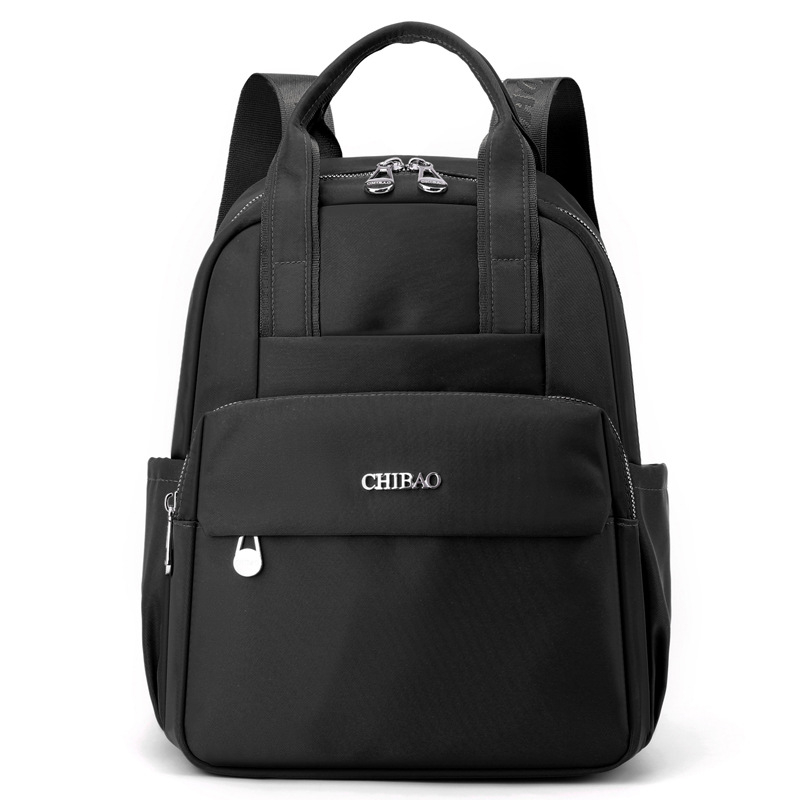 Rucsac feminin din Oxford - Capacitate mare, Stil urban minimalist, Închidere cu fermoar, Buzunar interior cu fermoar, Căptușeală din poliester