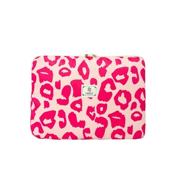 Leopard mintás védőtaszka tabletához és noteszgéphez — kopásálló, poliészter anyag, poliészter bélés, utcai divat stílus