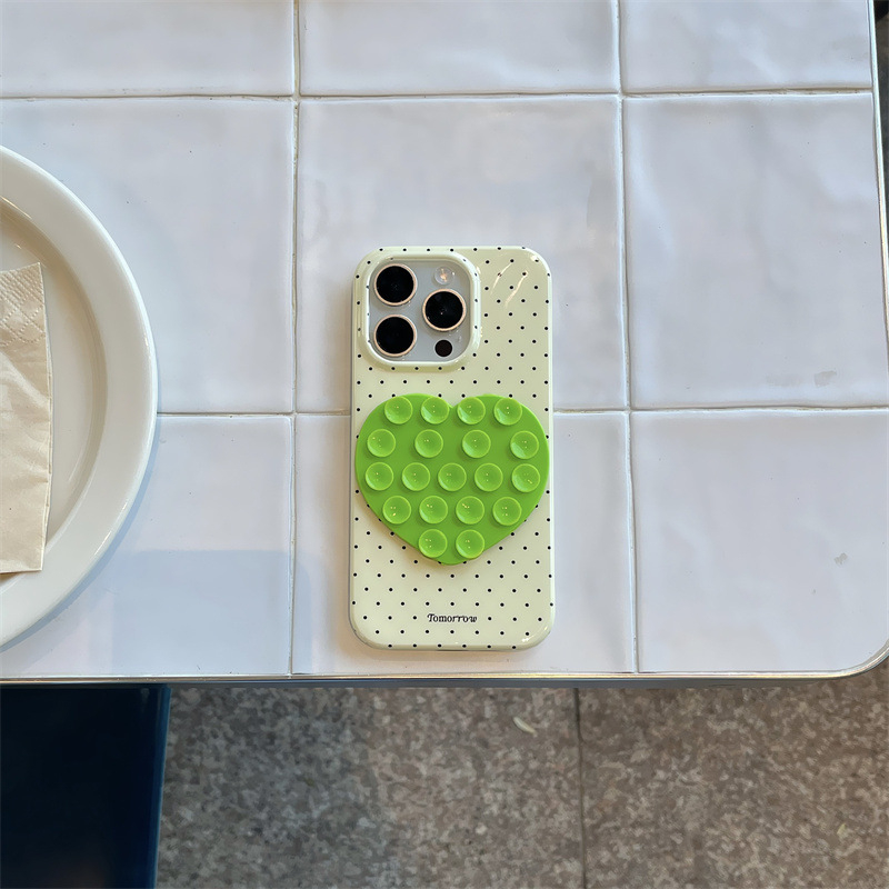 Θήκη TPU για iPhone 13/13 Pro/13 Pro Max και 14/14 Pro/14 Pro Max – ανάγλυφη, προστασία από πτώσεις, βεντούζα σε σχήμα καρδιάς