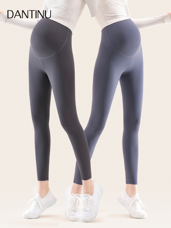 Κολάν εγκυμοσύνης χωρίς ραφές με στήριξη κοιλιάς, μίγμα νάιλον-σπαντεξ, μεσαίο πάχος, υψηλή ελαστικότητα, εφαρμογή στενή