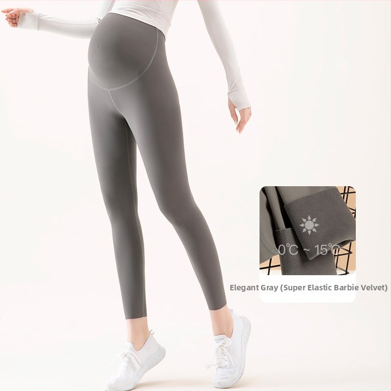 Κολάν εγκυμοσύνης χωρίς ραφές με στήριξη κοιλιάς, μίγμα νάιλον-σπαντεξ, μεσαίο πάχος, υψηλή ελαστικότητα, εφαρμογή στενή