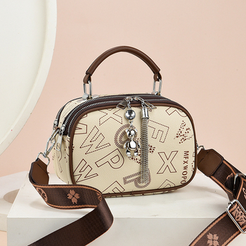 Ženska crossbody torba, PU materijal; gradski minimalistički stil; ovalni oblik; zatvarač; podstava od poliester