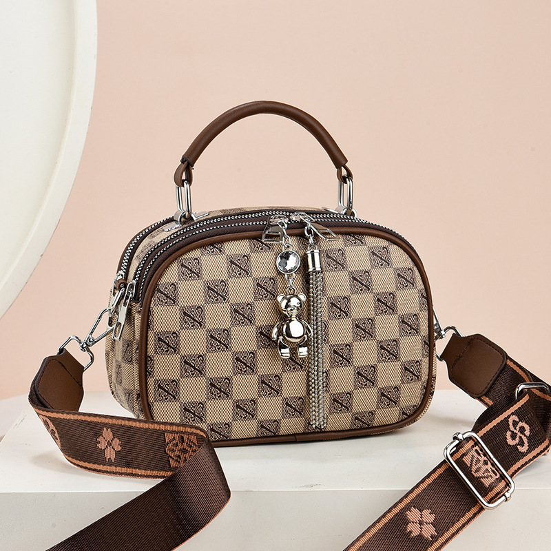Ženska crossbody torba, PU materijal; gradski minimalistički stil; ovalni oblik; zatvarač; podstava od poliester
