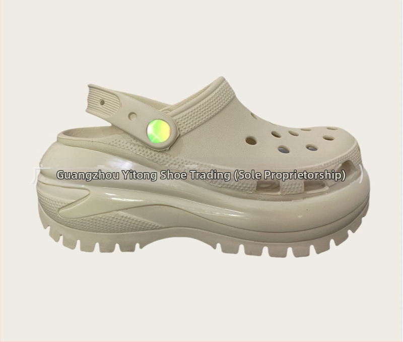 Γυναικείες κλογκς Baotou με διάτρητο πάνω μέρος από EVA, παχιά σόλα πλατφόρμα από EVA, αύξηση ύψους, άνοιξη 2025