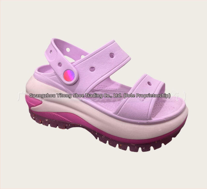 Γυναικείες κλογκς Baotou με διάτρητο πάνω μέρος από EVA, παχιά σόλα πλατφόρμα από EVA, αύξηση ύψους, άνοιξη 2025