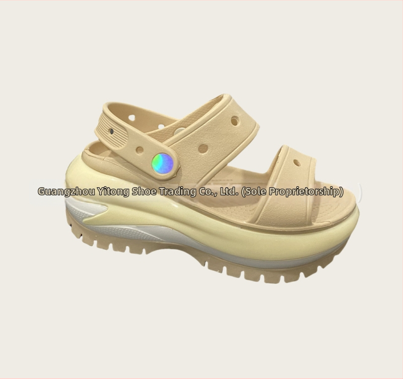 Γυναικείες κλογκς Baotou με διάτρητο πάνω μέρος από EVA, παχιά σόλα πλατφόρμα από EVA, αύξηση ύψους, άνοιξη 2025