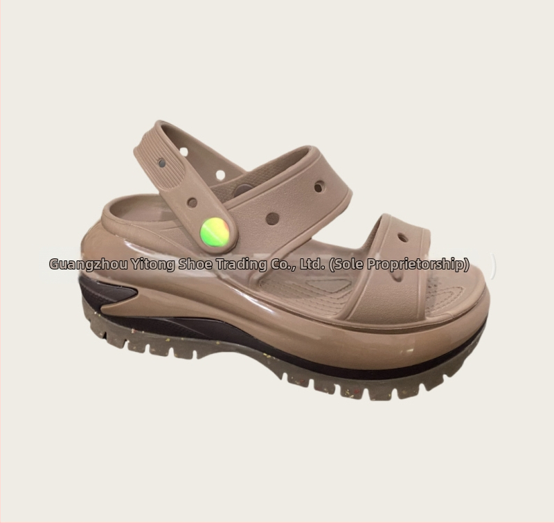 Γυναικείες κλογκς Baotou με διάτρητο πάνω μέρος από EVA, παχιά σόλα πλατφόρμα από EVA, αύξηση ύψους, άνοιξη 2025