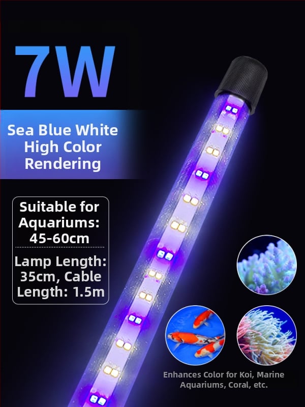 Υποβρύχιο LED φως για ενυδρείο με λειτουργία εναλλαγής χρωμάτων — πλαστικό περίβλημα, ισχύς 3–17 W, βάρος 0.65–1.5, μάρκα Jialu