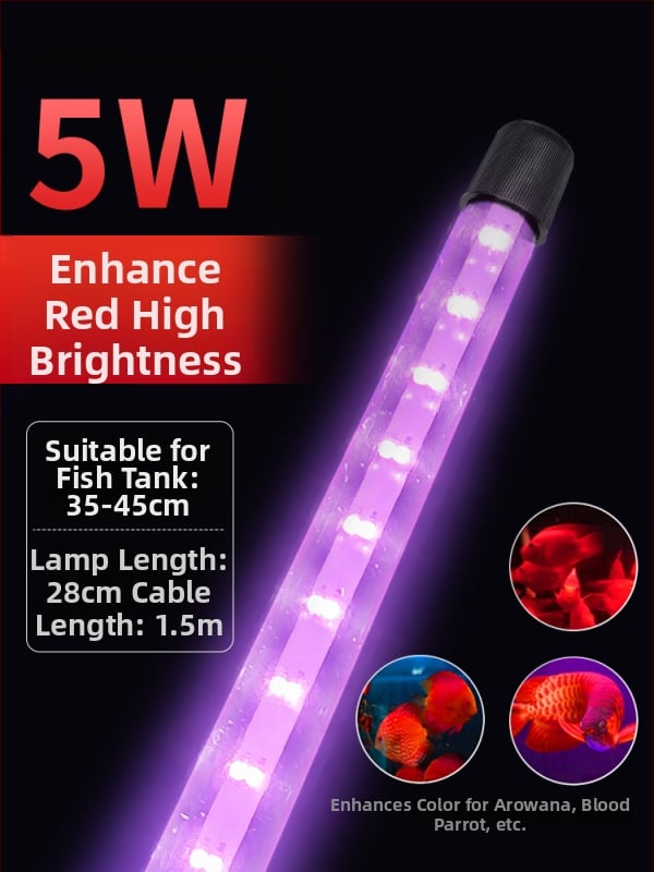 Υποβρύχιο LED φως για ενυδρείο με λειτουργία εναλλαγής χρωμάτων — πλαστικό περίβλημα, ισχύς 3–17 W, βάρος 0.65–1.5, μάρκα Jialu