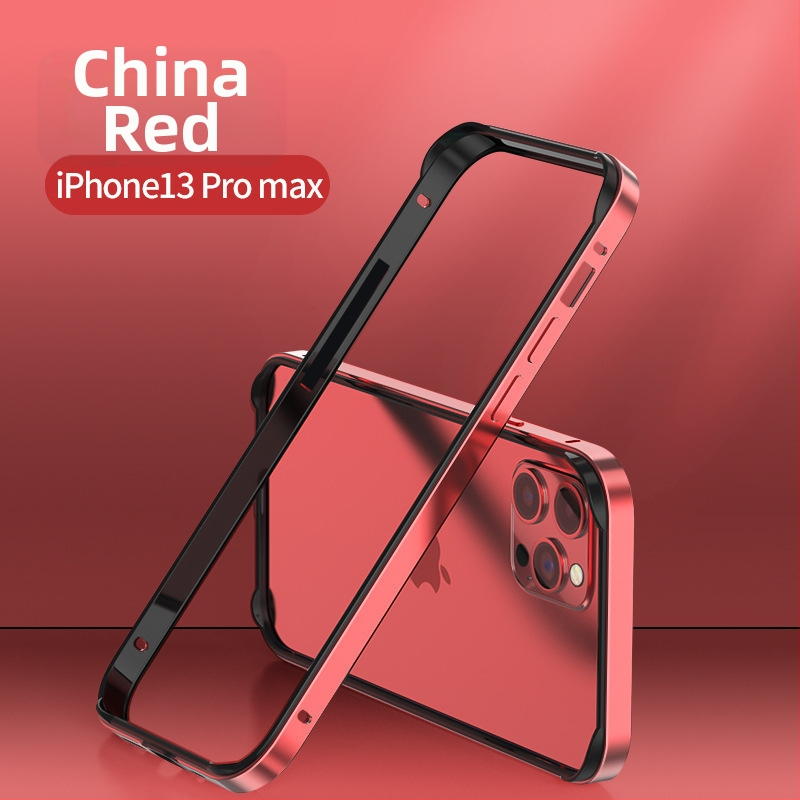 iPhone 17-hez készített fém keretes tok üres hátlap nélkül | Négy sarok ütésvédelme | Könnyű és vékony kialakítás | Anyag: fém, Meleg préselt kivitelezés